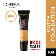 L'Oreal Paris Infallible 24HR Matte Cover Foundation - 108 Caramel Beige, 35ml 35ml