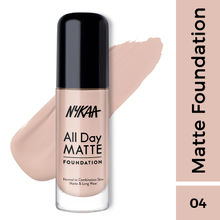 Nykaa All Day Matte Long Wear Liquid Foundation With Pump - Petal 04 30ml